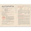 AUTOPOŠTA 1937 - REKLAMNÍ PROSPEKT ARCHITEKT JONÁŠ - 4 STRANY A5