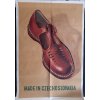 Original vintage Czechoslovakian 1948 BATA shoe company iron curtain poster - size A1 - plakát