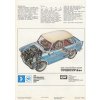 Trabant 601 - 1975 - prospekt - texty jsou česky - 8 str. A4 - ROZLOŽITLENÉ NA PLAKÁT