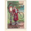 TOVÁRNA VELOCIPEDŮ SLAVIA 1895 - REKLAMNÍ MOTIV ZE SBÍREK UMPRUM ROZMĚRY 14,5*20,5 CM