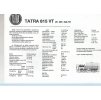 Tatra 815 VT 26 265 8x8.1R - prospekt - 1 list A4 - REKLAMNÍ PROSPEKT - ČESKY