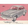 Wartburg Limousine - reklamní prospekt A4 -  1962 - německy - 1 list - 2 strany