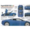 BUGATTI EB110 - KATALOGOVÝ LIST - 4 STRANY - ANGLICKY - ROZMĚRY  21*24 CM