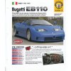 BUGATTI EB110 - KATALOGOVÝ LIST - 4 STRANY - ANGLICKY - ROZMĚRY  21*24 CM