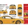 SALEEN MUSTANG S351 - KATALOGOVÝ LIST - 4 STRANY - ANGLICKY - ROZMĚRY  21*24 CM