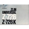 ZLÍN UNIVERSAL Z - 726 K ORIGINÁL PROSPEKT LETADLO 197? NĚMECKÝ TEXT