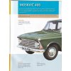 Kultovní auta ČSSR - MOSKVIČ 408 - A4 - 12 STRAN - 2010