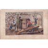 Bednářství, akvatinta kolorovaná, 1820 - vhodné do sbírky nebo k reklamnímu využití