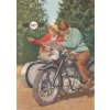 Originál reklamní prospekt motocykl Simson 425 - A5 - 8 stran - rok 1959