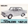 Moskvič - Moskvitch Scaldia 412 LS - REKLAMNÍ PROSPEKT A4 - 2 STRANY - HOLANDSKY