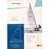 Finn dingi - reklamní prospekt A4 - 1960 - mužská jednoruční jachtařská olympijská třída s katamaránem - DDR KULTURWAREN