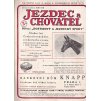 ČASOPIS JEZDEC A CHOVATEL - ČÍSLO 17 ROK 1933 - OBÁLKA ODDĚLENA VIZ POPISEK