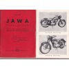 JAWA 250 typ 11, JAWA 350 typ 18 - 1953 - POPIS A NÁVOD - VÝBORNÝ STAV DO SBÍRKY