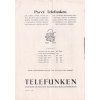 RADIO TELEFUNKEN ARCOLETTE 3W - 1928 - REKLAMNÍ PROSPEKT 4 STR.+1 LIST LETÁK