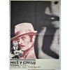 OBŘÍ FILMOVÝ PLAKÁT A1 - MUŽ V CIVILU - LIBOR FÁRA 1974