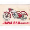 JAWA 250 PÉRÁK REKLAMNÍ PROSPEKT MOTOKOV 1951 - A5 - 8 STRAN