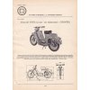 MOTOCYKL JAWA 50 CCM - 555 SKÚTROVANÝ PIONÝR  - KATALOGOVÝ LIST A4
