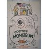 OPERACE MONSTRUM - OBŘÍ FILMOVÝ PLAKÁT A1 - VÁCLAV VLADIMÍR PALEČEK 1977 - natržení viz popis