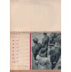 HLUBOTISKOVÝ STOLNÍ KALENDÁŘ NA PAMĚŤ KVĚTNOVÉHO POVSTÁNÍ ROKU 1945 V PRAZE - FOTO HANKA JÍRŮ JANÁČ FRIEDRICH