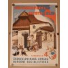 REKLAMNÍ PLAKÁT NA POSLEDNÍ SVOBODNÉ VOLBY 1946 PŘED KOMUNISTICKÝM PUČEM - ČS. STRANA NÁRODNĚ SOCIALISTICKÁ - 47*63 CM