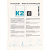 TRAMVAJ TATRA T3 + dvoučlánková tramvaj K2 - REKLAMNÍ PROSPEKT - 1968 - A4 - 8 STRAN - TEXT NĚMECKY - PRAGOINVEST  - STRASSENBAHNWAGEN