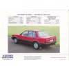 NISSAN BLUEBIRD MAXIMA – vintage 4stránkový prospekt A4 – listopad 1985