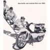 REKLAMNÍ PUBLIKACE TOVÁRNY NA AUTOMOBILY A MOTOCYKLY NSU - 196? - 42 STRAN - WILKOMMEN BEI NSU - KROUŽKOVÁ VAZBA