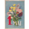 KOMUNISTICKÝ PLAKÁT DO OKEN 1. MÁJ - ROK 1956 (VARINTA 2) - A4 - 21*30 CM - RARITA DO SBÍRKY SOCIALISTICKÉ REKLAMY