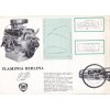 1965 LANCIA FLAMINIA SALOON REKLAMNÍ PROSPEKT - 4 STRANY A4