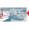 TAHAČ ŠKODA 706 RTTN - UVNITŘ S DVOUNÁPRAVOVÝM CHLADÍRENSKÝM NÁVĚSEM ORLIČAN N10 CH - REKLAMNÍ PROSPEKT VOZY 196? LIAZ RÝNOVICE