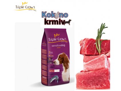 Triple crown Sensitive Dog 15kg- losos