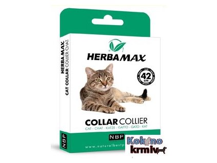 Antiparazitní obojek pro kočky Herba Max 42 cm