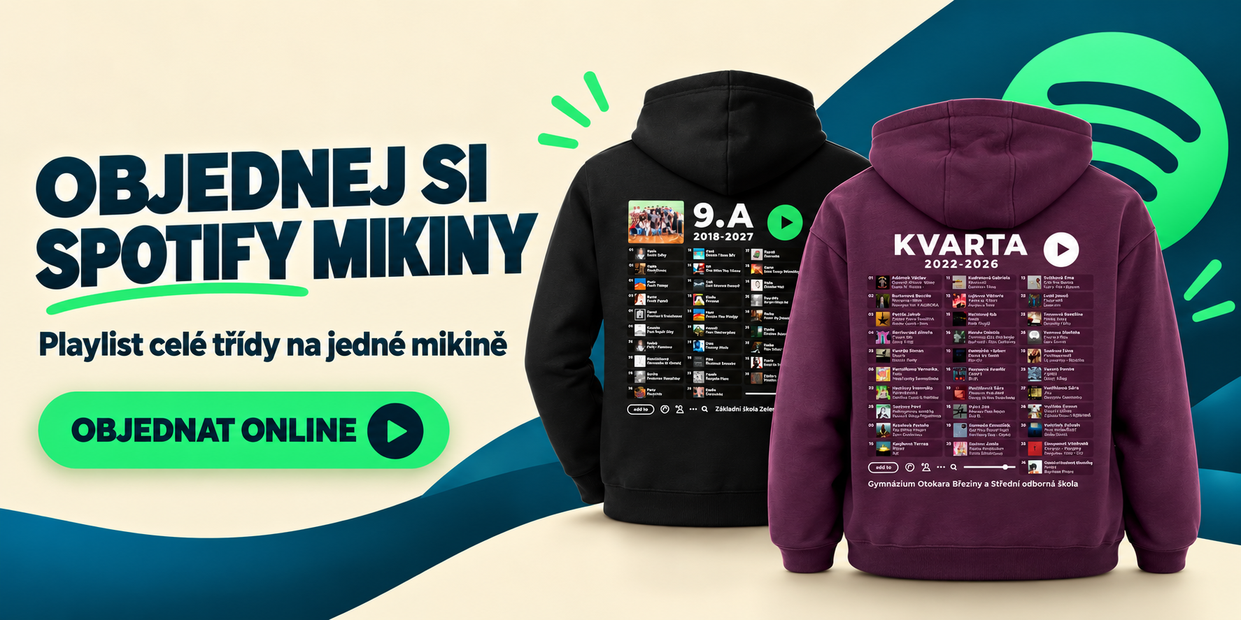 Objednej si spotify playlist mikiny