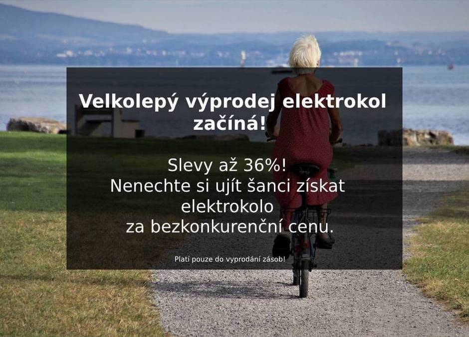 Výprodej elektrokol 2024