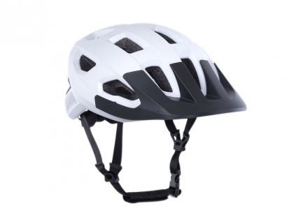 Přilba Author Vento InMold LED USB stříbrná/bílá