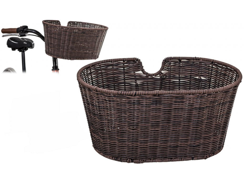 Košík přední WICKER oválný - www.kola-mayo.cz