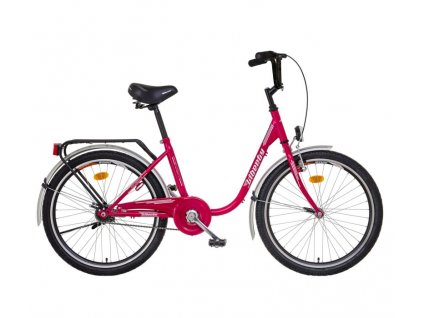 Jízdní kolo LIBERTY CLASSIC 1 SPD 24" (Velikost 15,5", Barva malinová)