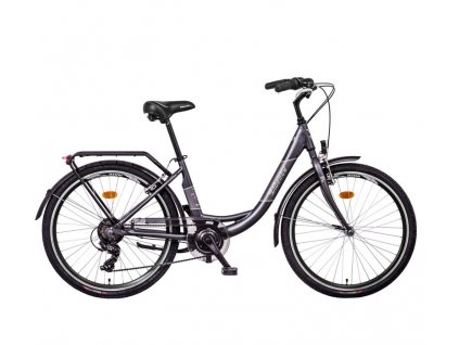 Jízdní kolo LIBERTY VIA 26" 6spd (Velikost 16", Barva antracitová, Modifikácia vidlica Bez modifikácie)