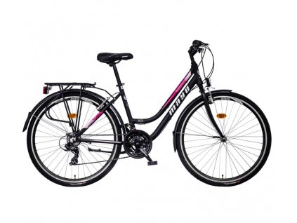 Jízdní kolo MAYO XR FIT TREK LOW (Velikost 18" lady, Barva čierna-ružová)