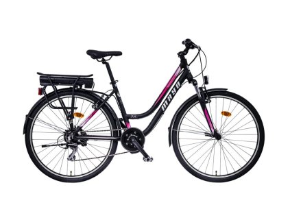 Jízdní koloMAYO MAYO e-XR TOUR TREK LADY LOW BB 28" 2024 (Velikost 18" lady, Barva čierna-ružová, Modifikácia akumulátor nosičový Bez modifikácie)