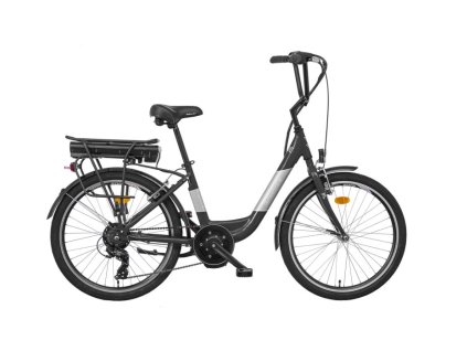 Jízdní kolo LIBERTY LIBERTY e-RUE 6spd BB 24" 2023 (Velikost 15", Barva antracitová, Modifikácia akumulátor nosičový Bez modifikácie)