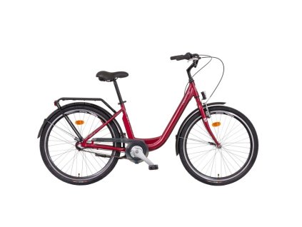 Jízdní kolo LIBERTY VIA 26" 3spd 26" 2025 (Velikost 16", Barva rubínová, Modifikácia vidlica Bez modifikácie)