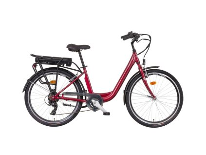 Jízdní koloLIBERTY LIBERTY e-VIA 6 spd zadný motor 26" 2025 (Barva  rubínová)