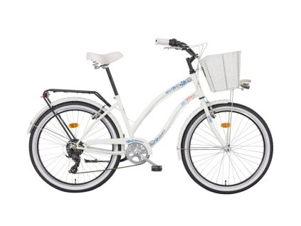 Jízdní kolo LIBERTY SK FOLK 6 SPD 26" (Velikost 17", Barva biela)