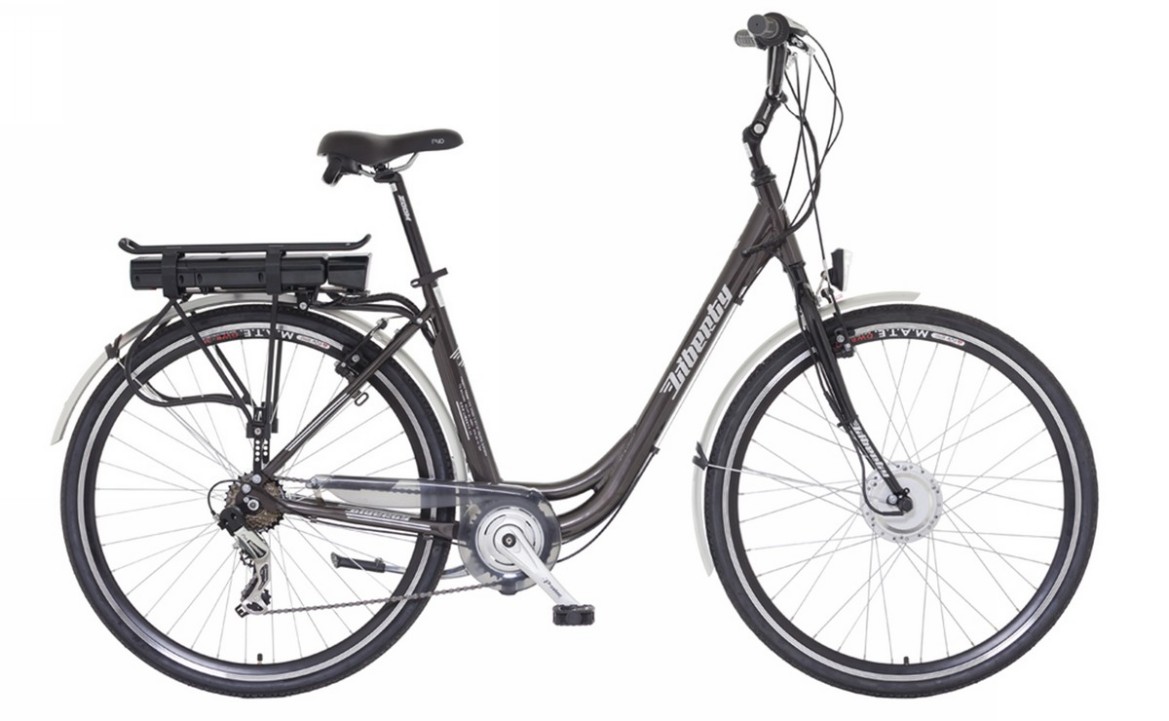 Elektrokolo LIBERTY e-STRADA 6 rychlostní 36V Barva: černá mat, baterie Li-ion: 14Ah, Dojezd 60 -80 km, velikost rámu: 18"