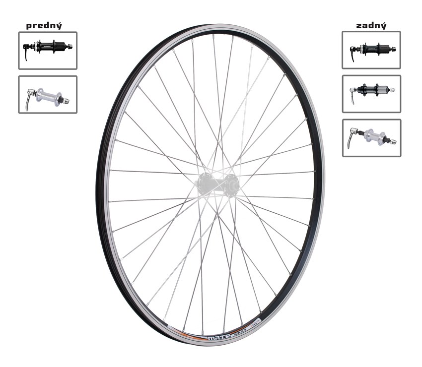 Kolo 28", DWR 20 CROSS, TREK náboj kola: přední SHIMANO FH-RM33 CL 32d