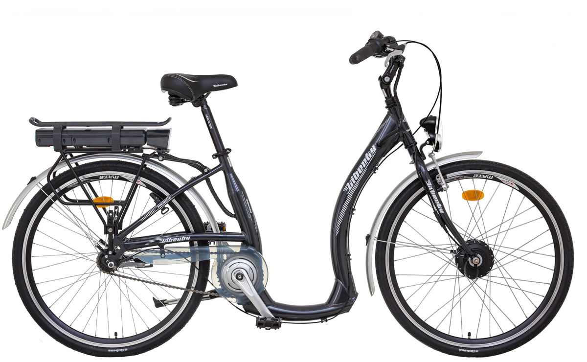 Elektrokolo LIBERTY e-COMFY AL 7 rychlostní NEXUS antracit vidlice: pevná, baterie Li-ion: 17Ah, Dojezd 80 -100km