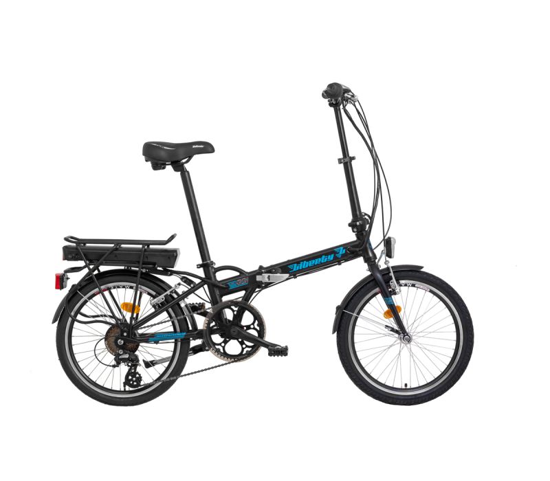 Jízdní kolo LIBERTY e-PHOENIX 7spd 36V zadní motor Barva: biela, Modifikácia akumulátor nosičový: Akumulátor COMPACT 36V 17,5Ah, Velikost: 11"