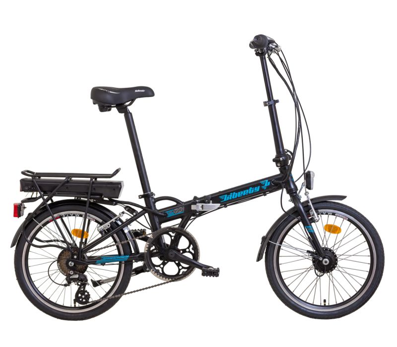 Jízdní kolo LIBERTY e-PHOENIX 7spd 36V predný motor Barva: biela, Modifikácia akumulátor nosičový: Bez modifikácie, Velikost: 11"