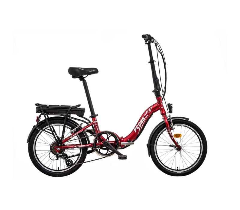 Jízdní kolo e-Pegas 7spd 36V zadní motor Barva: strieborná, Modifikácia akumulátor nosičový: Akumulátor COMPACT 36V 17,5Ah, Velikost: 11"